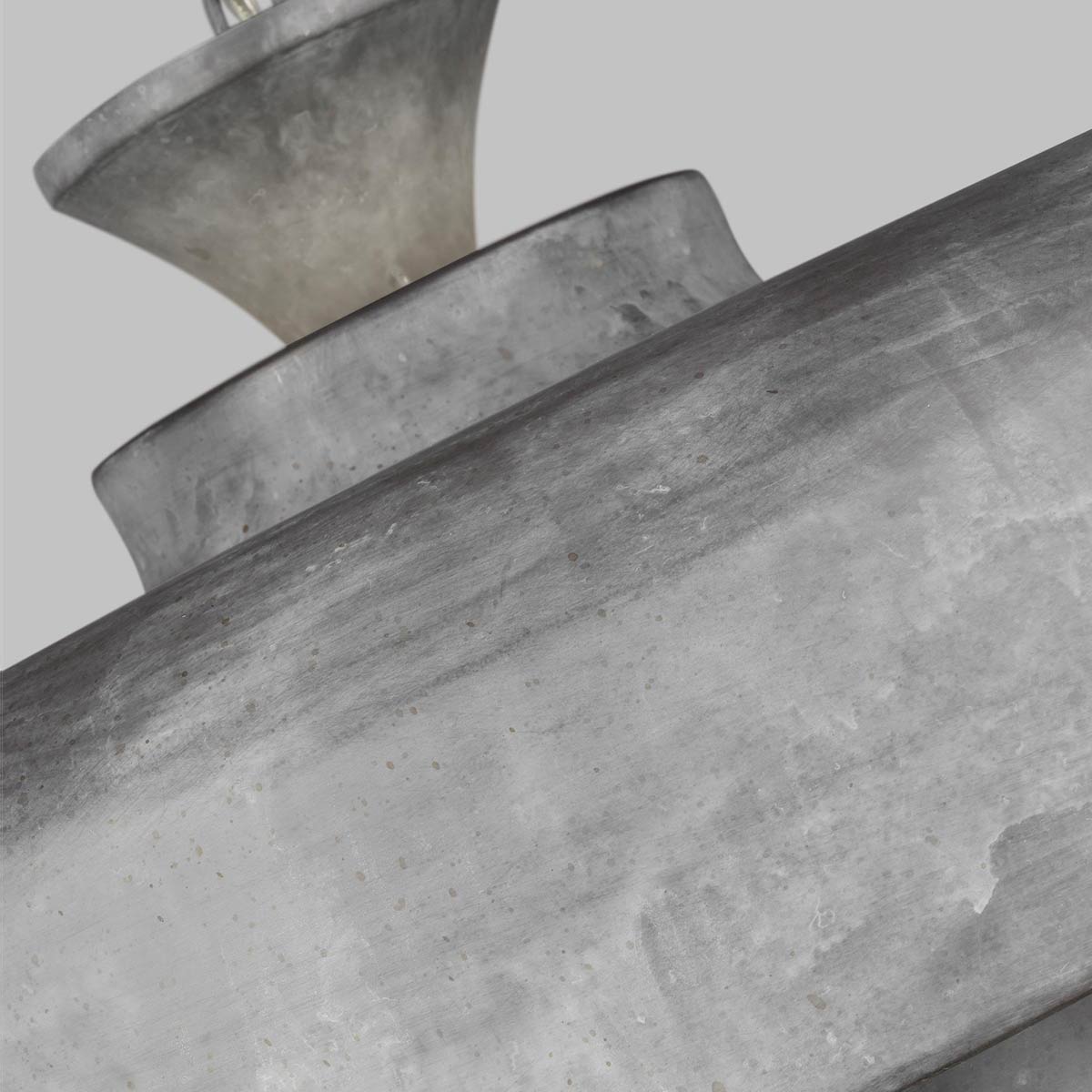 Feiss Haymarket Pendelleuchte Weathered Galvanized – Detailansicht