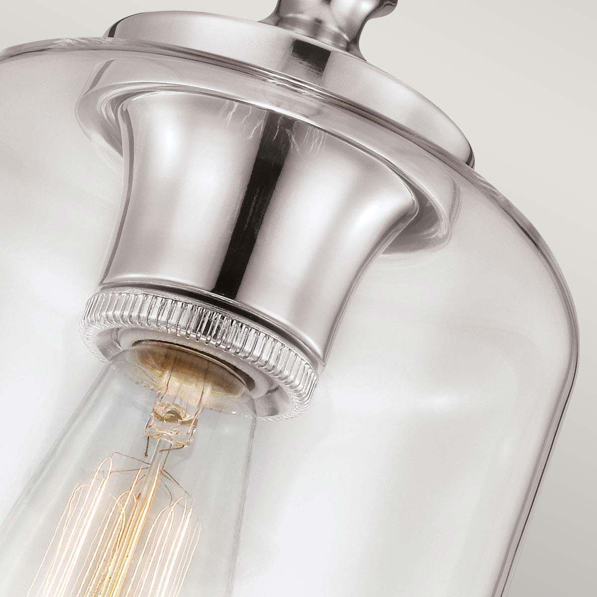 Feiss Hounslow Pendelleuchte Nickel – Detailansicht 2