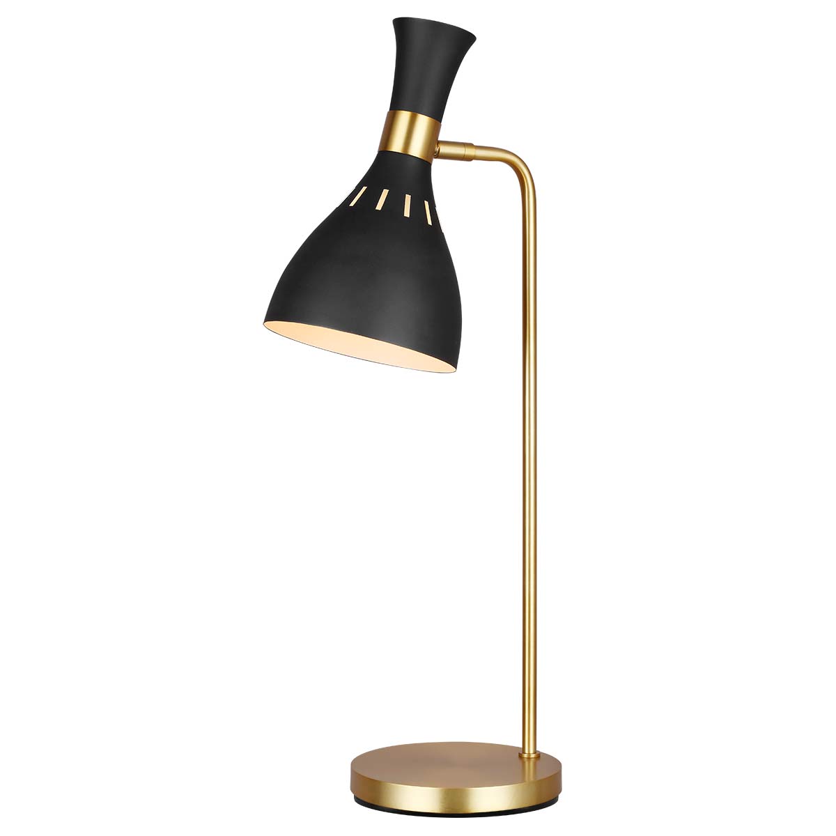 Feiss Joan Tischlampe Schwarz, Messing