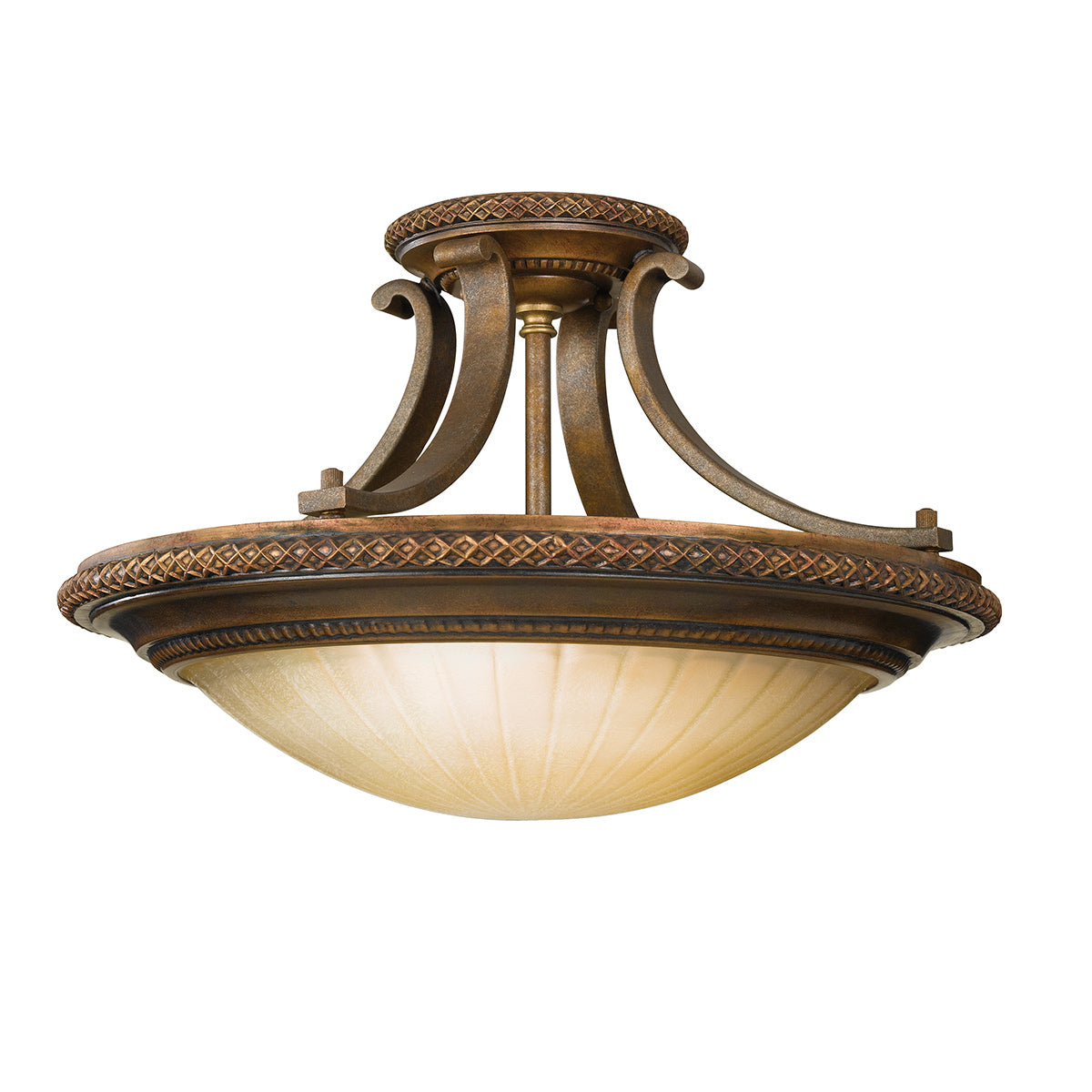Feiss Kelham Deckenleuchte Gold, Bronze