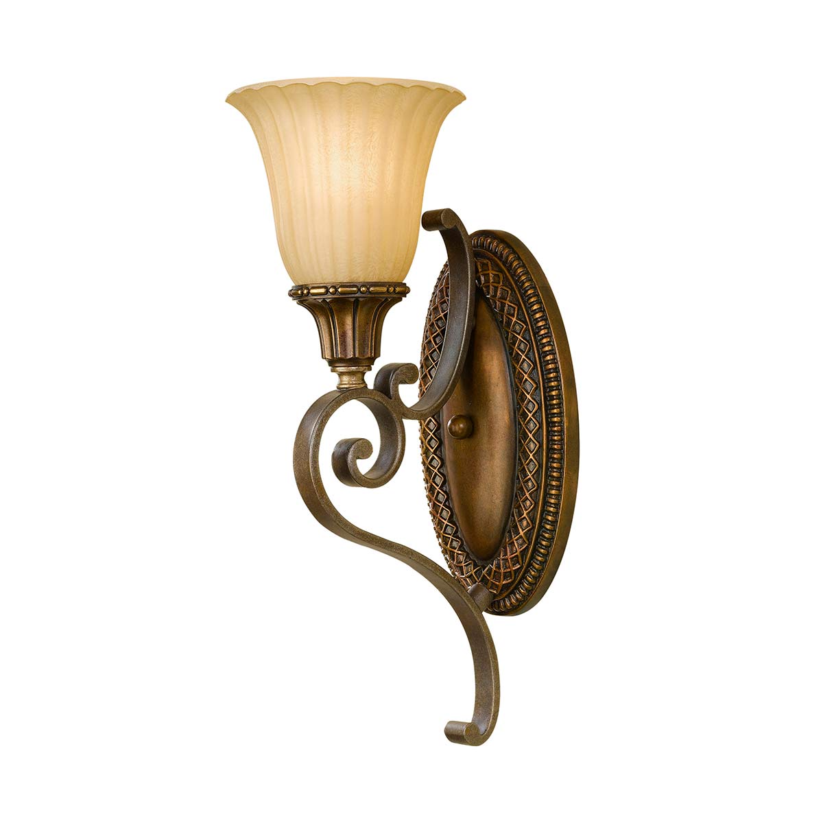 Feiss Kelham Wandleuchte Gold, Bronze