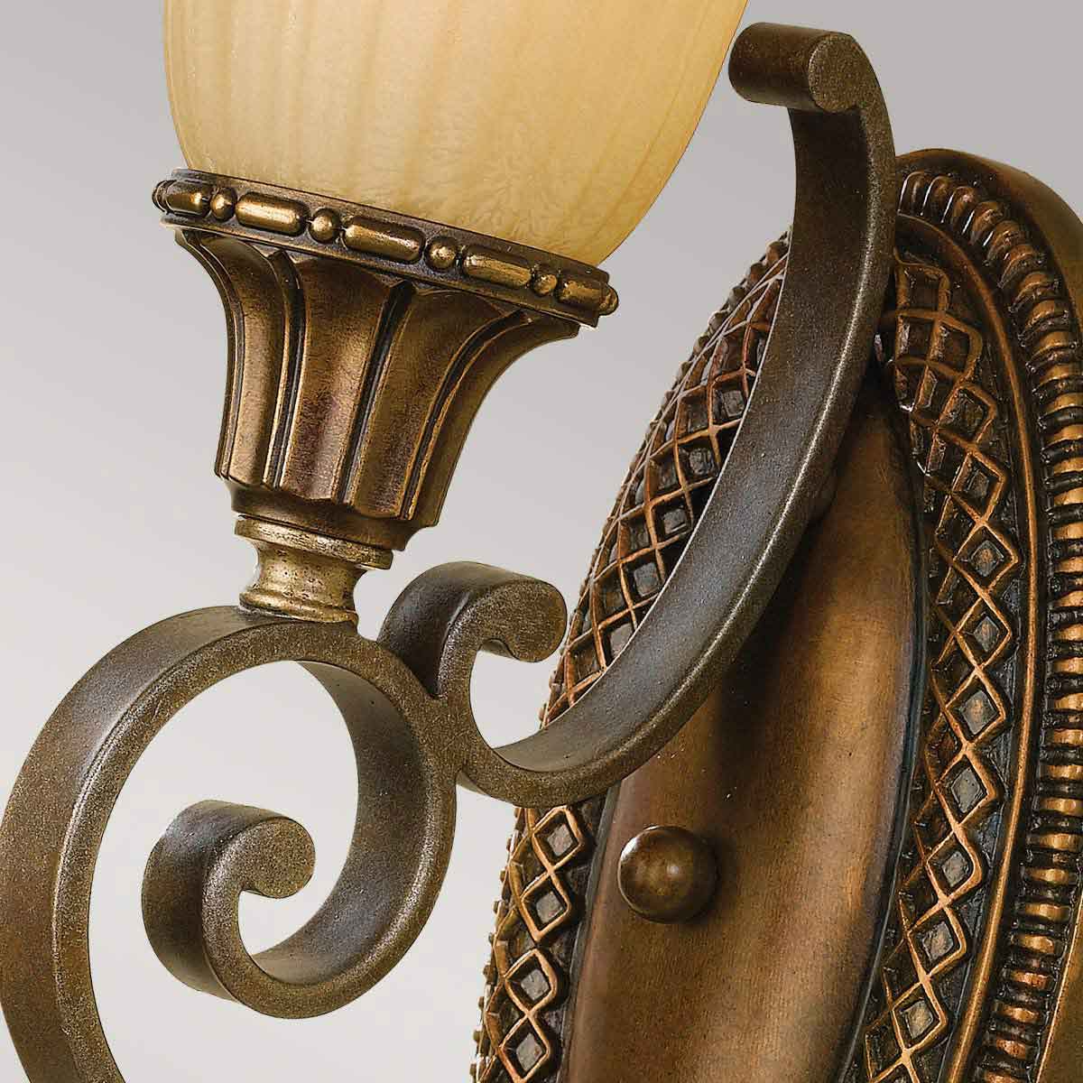 Feiss Kelham Wandleuchte Gold, Bronze – Detailansicht