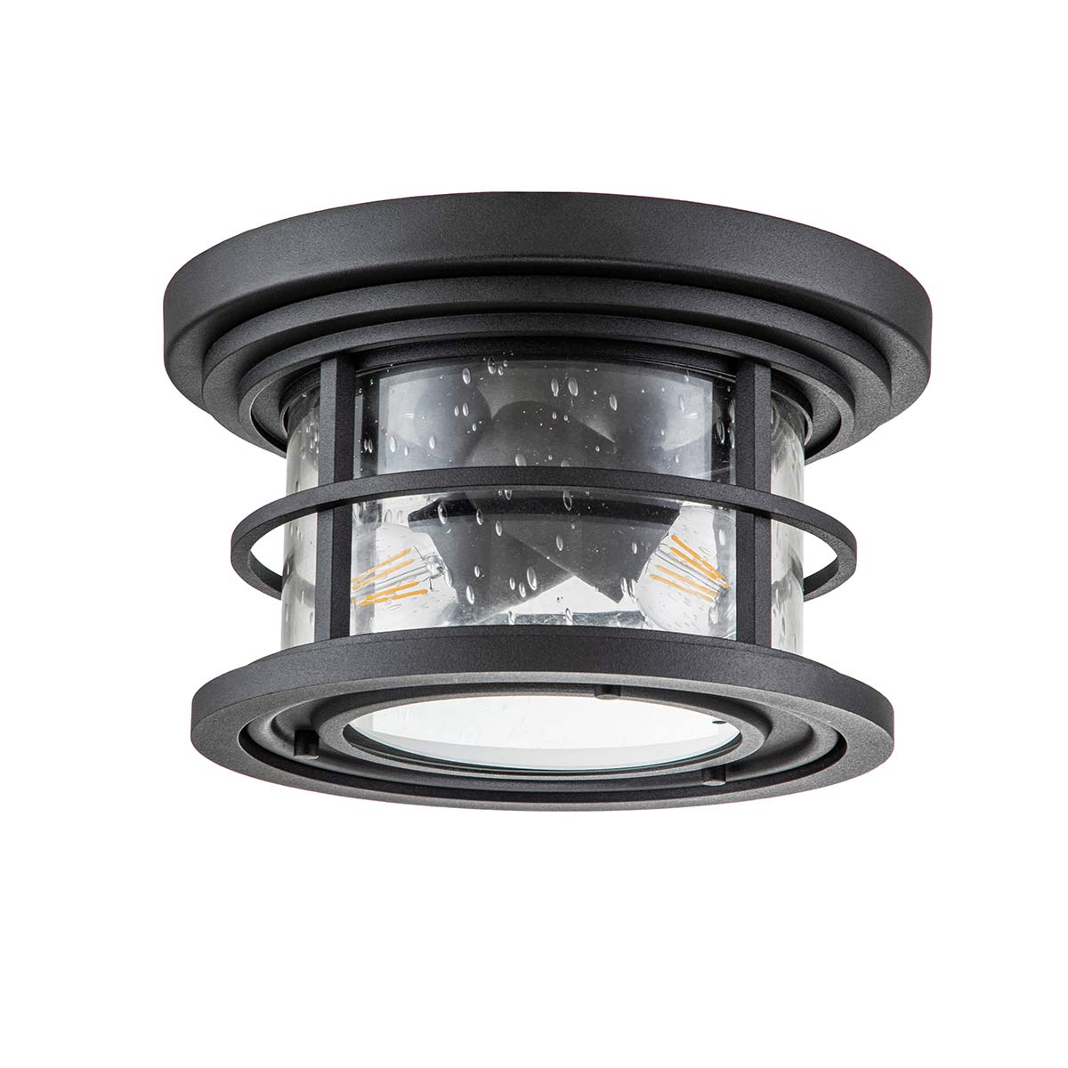 Feiss Lighthouse Deckenleuchte Schwarz – Wohnambiente