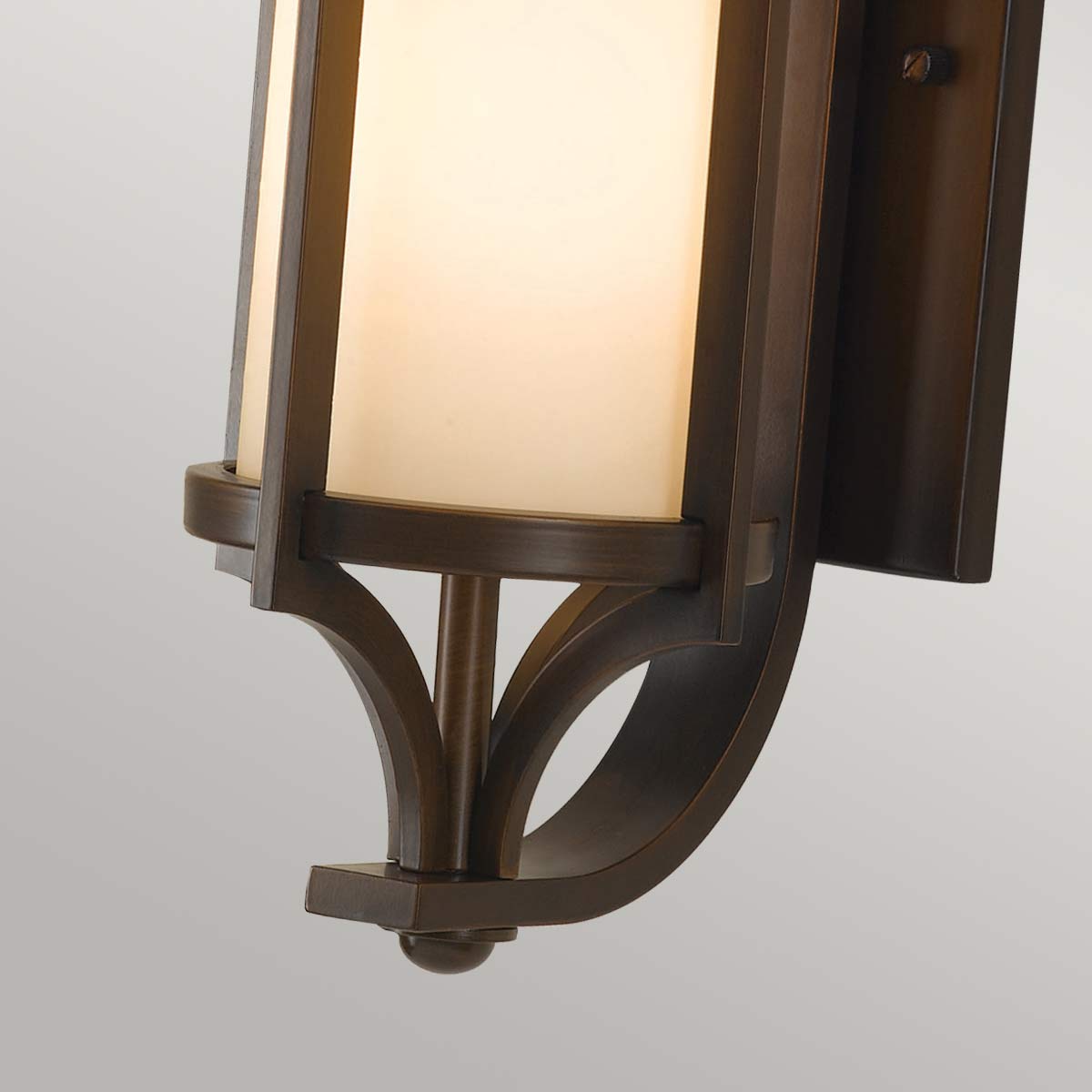Außenwandleuchte 'Merrill', Ø 19.4 cm, Bronze, E27 – Dimmbar