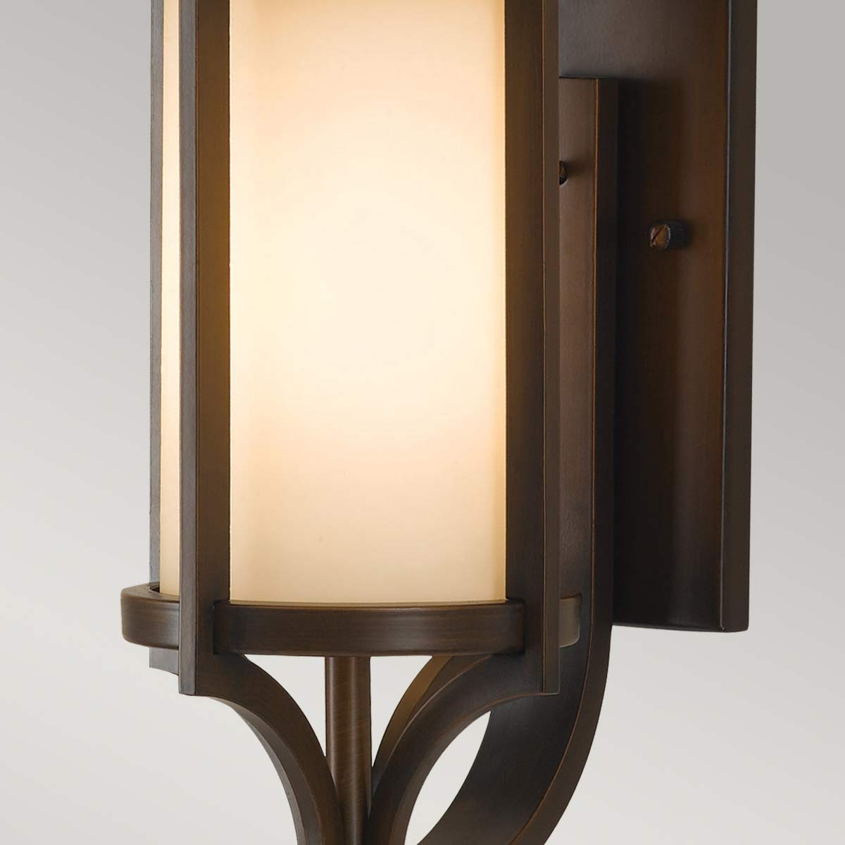 Außenwandleuchte 'Merrill', Ø 19.4 cm, Bronze, E27 – Dimmbar