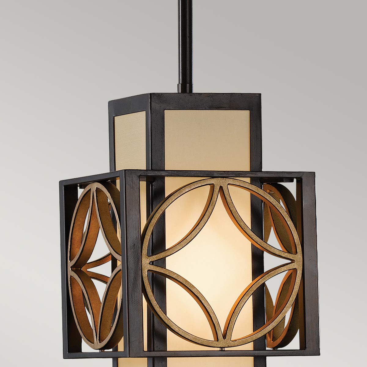 Feiss Remy Pendelleuchte Bronze, Gold – Detailansicht 2