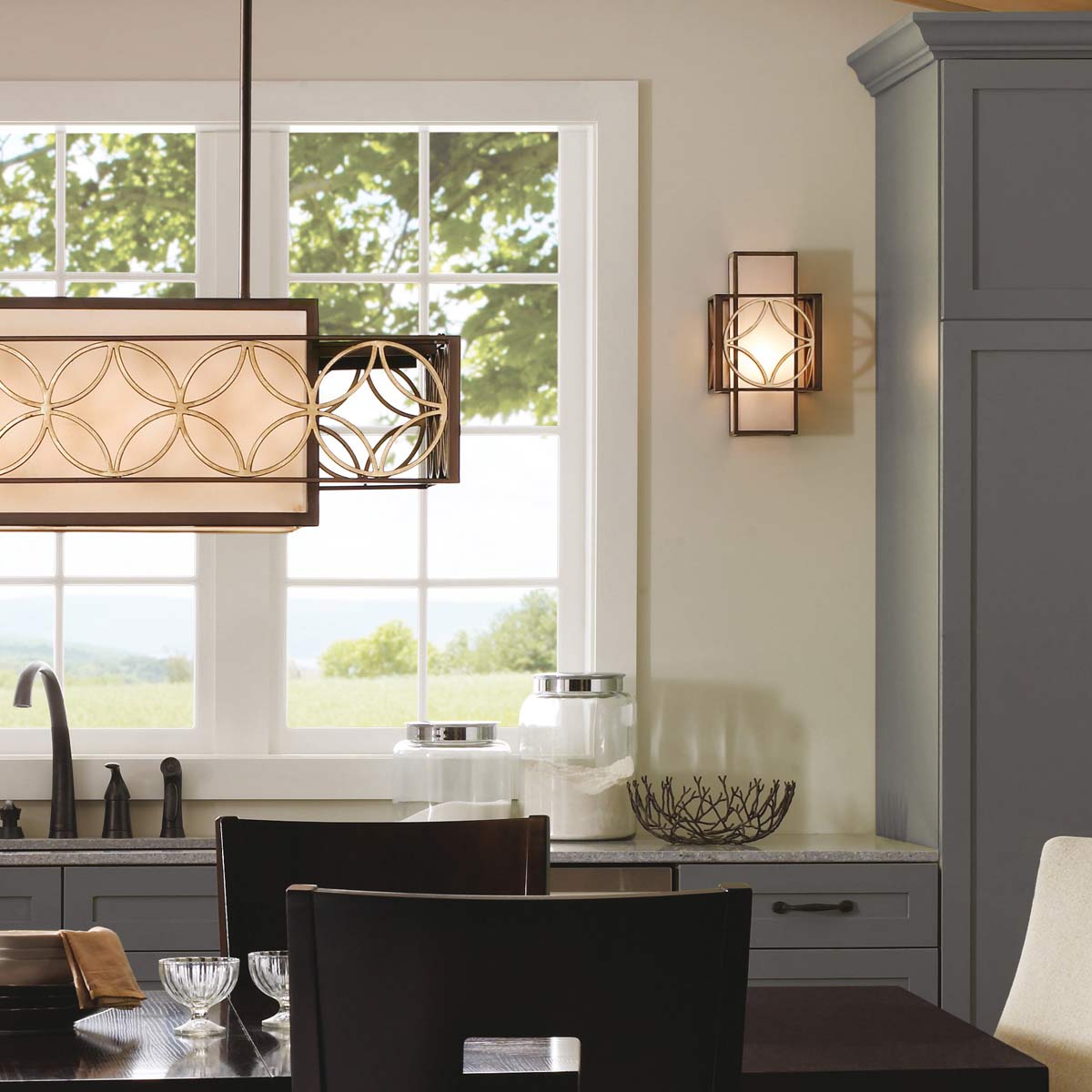 Feiss Remy Wandleuchte Bronze, Gold – Detailansicht