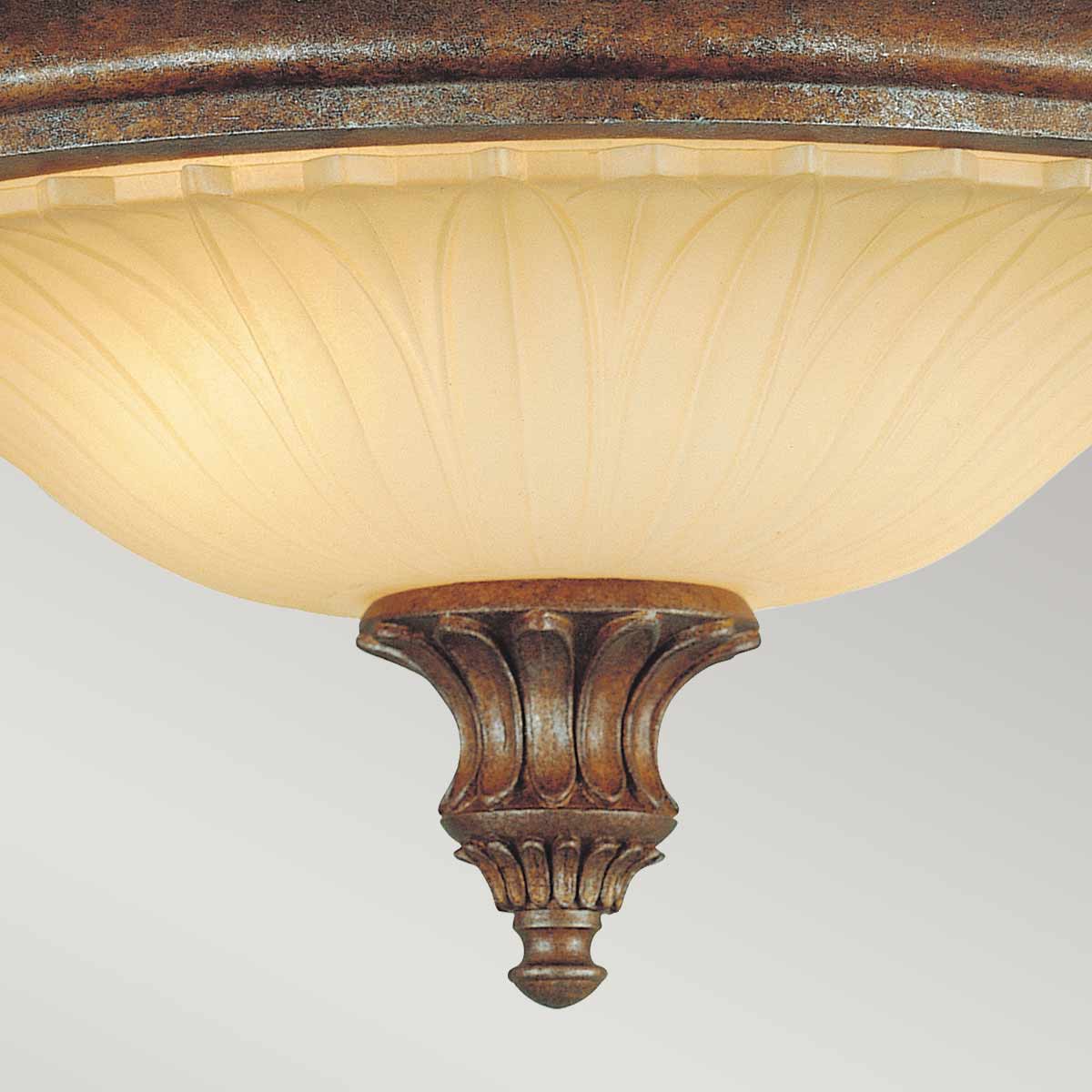 Feiss Stirling Deckenleuchte Bronze – Detailansicht