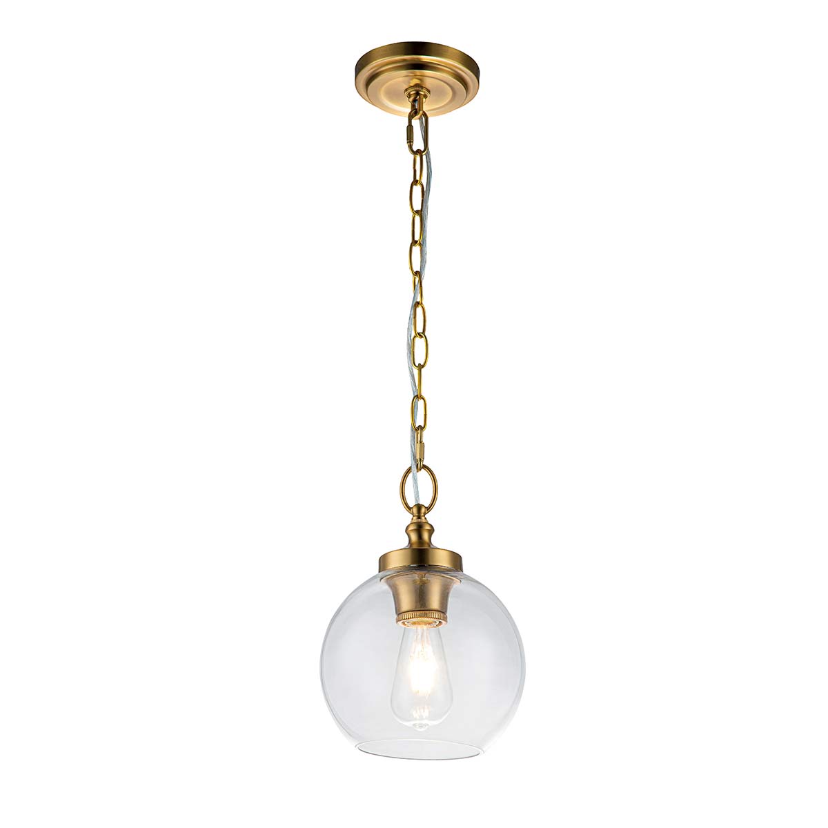 Feiss Tabby Pendelleuchte Messing