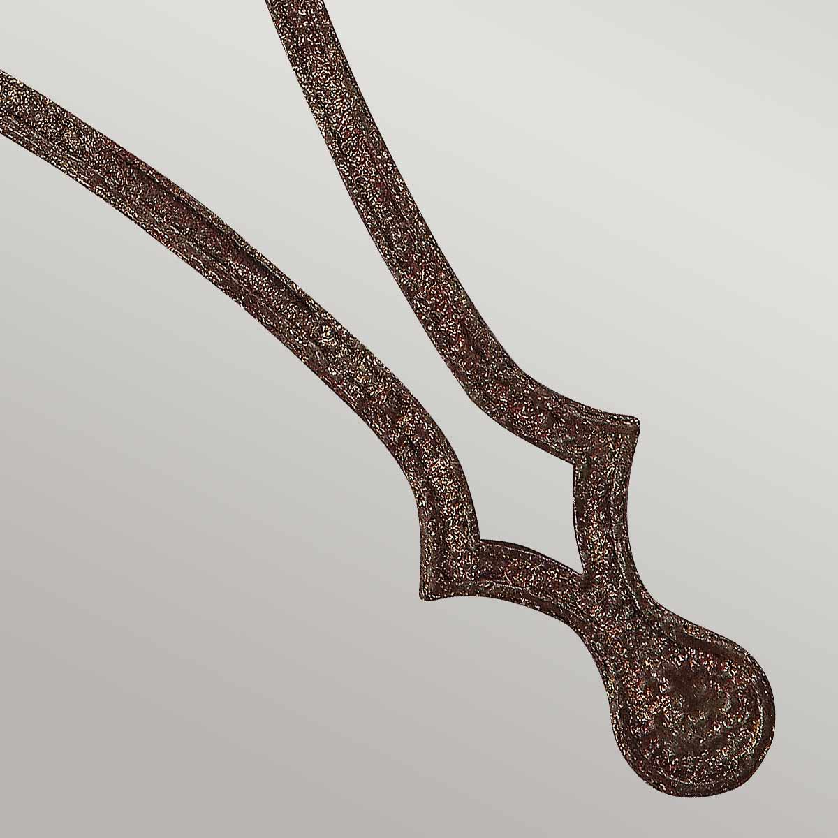 Feiss Tilling Wandleuchte Weathered Iron – Wohnambiente
