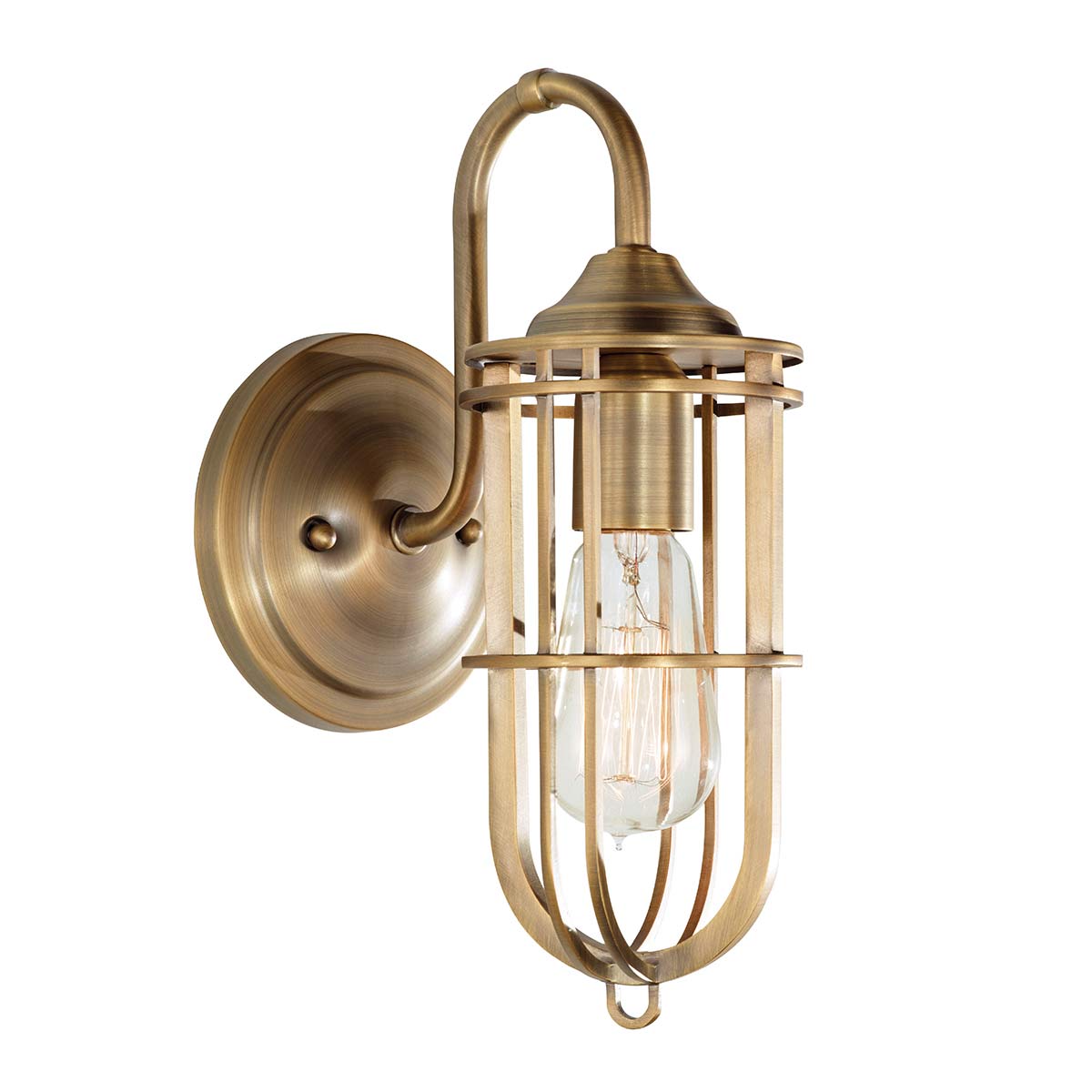 Feiss Urban Wandleuchte Messing