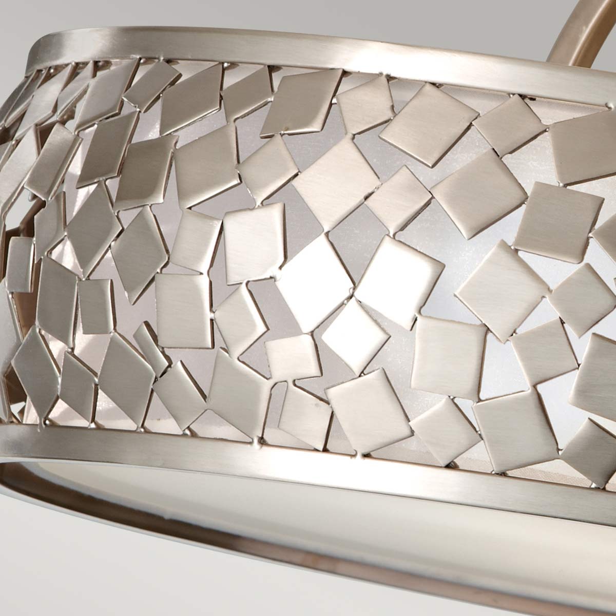 Feiss Zara Deckenleuchte Brushed Steel – Detailansicht