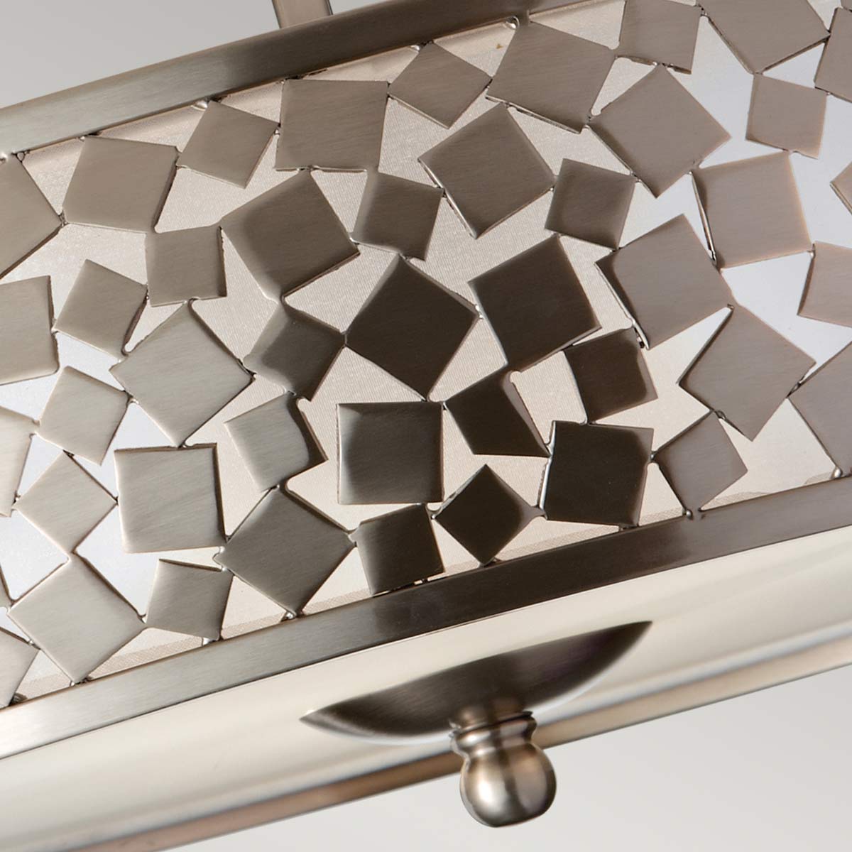 Feiss Zara Deckenleuchte Brushed Steel – Detailansicht 2