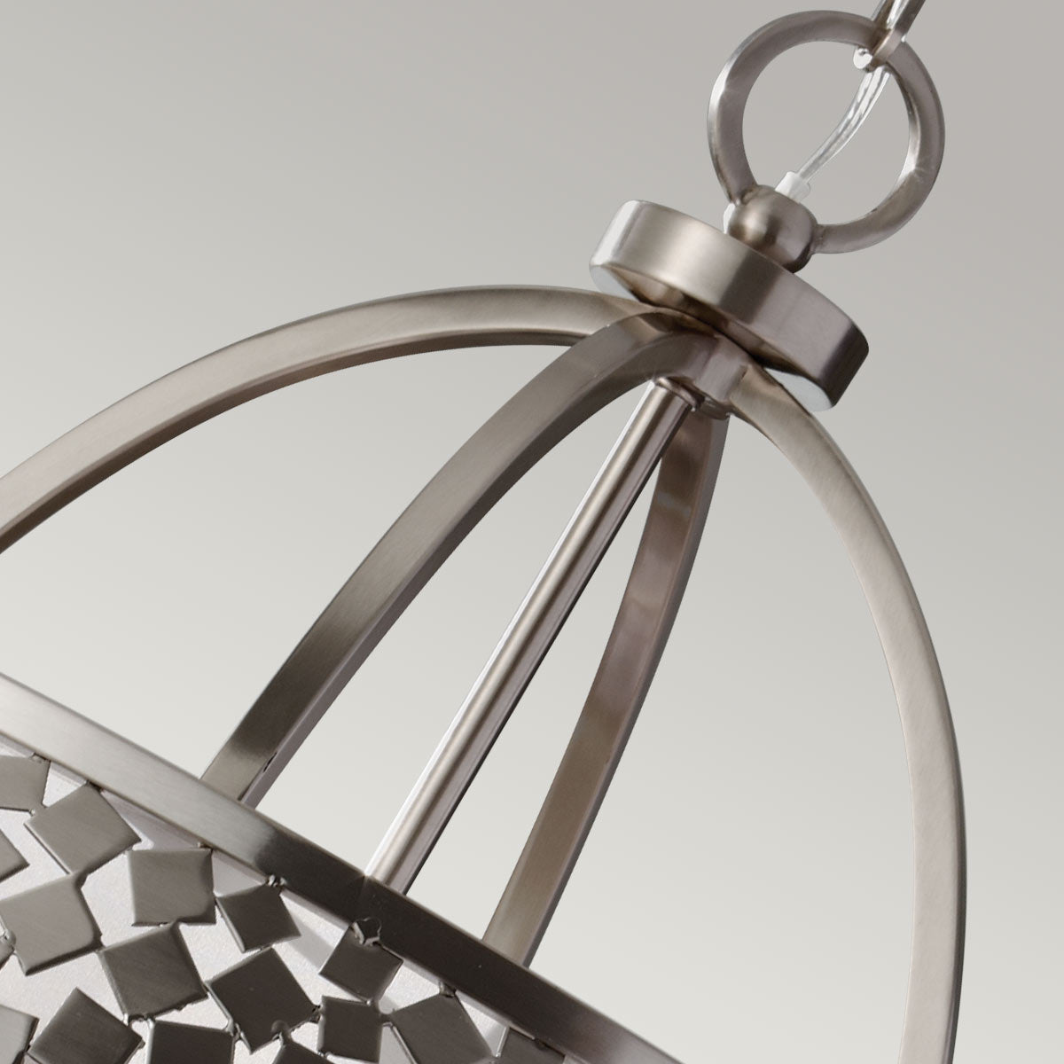 Feiss Zara Kronleuchter Brushed Steel