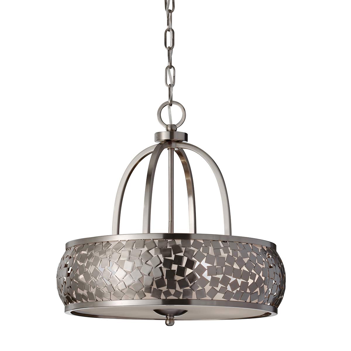 Feiss Zara Kronleuchter Brushed Steel