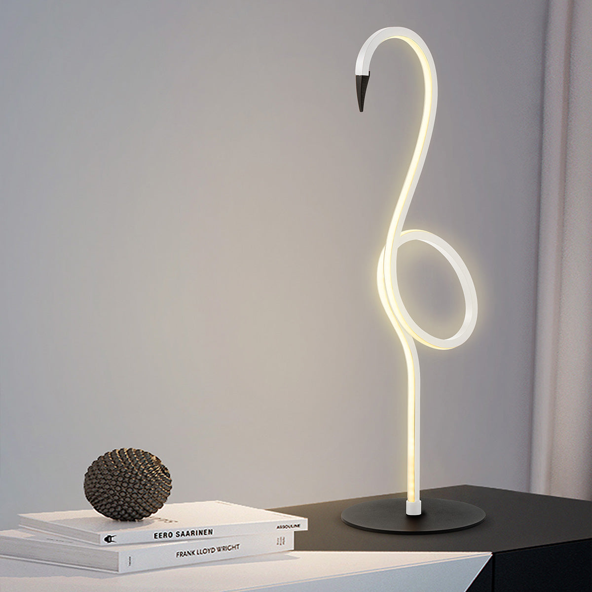 Elstead Flamingo Tischlampe Weiß – Detailansicht 4