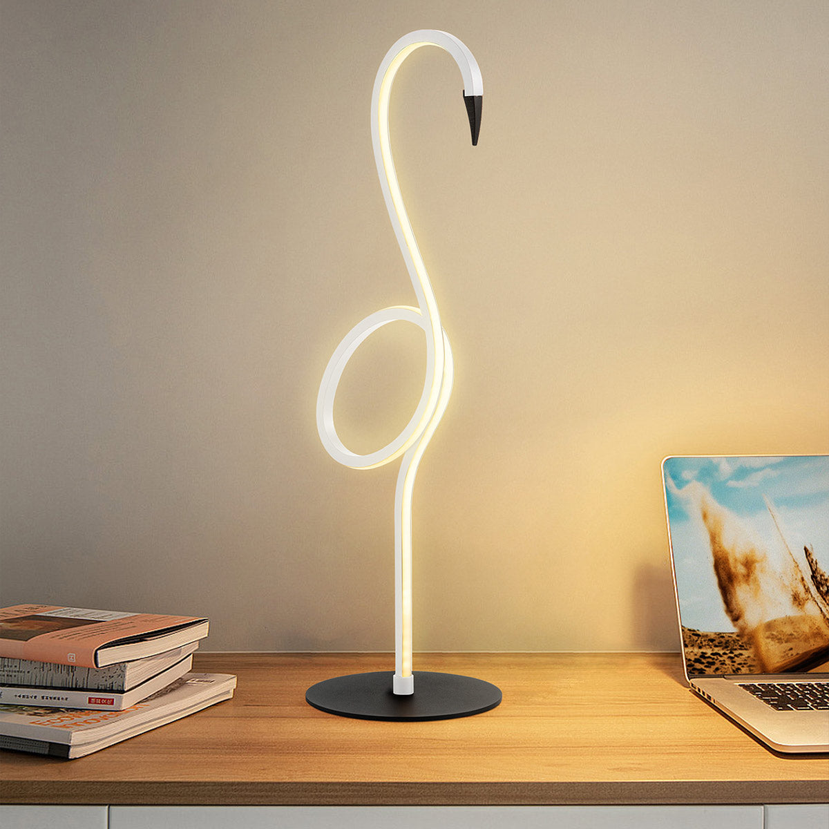 Elstead Flamingo Tischlampe Weiß – Detailansicht 5