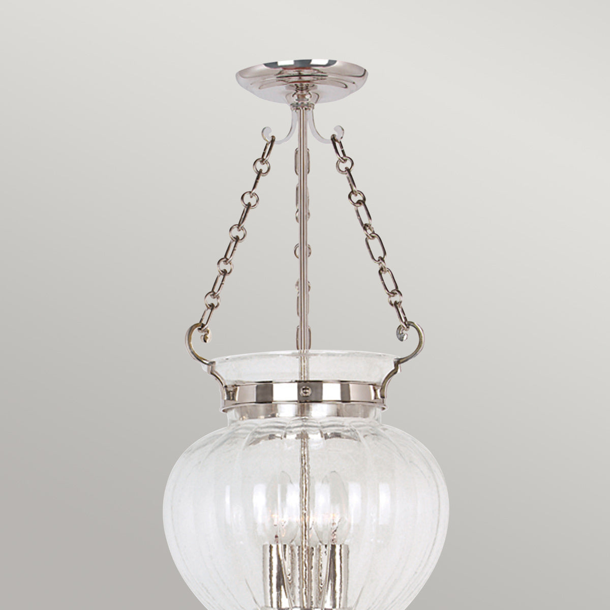 Elstead Finsbury Pendelleuchte Nickel – Wohnambiente