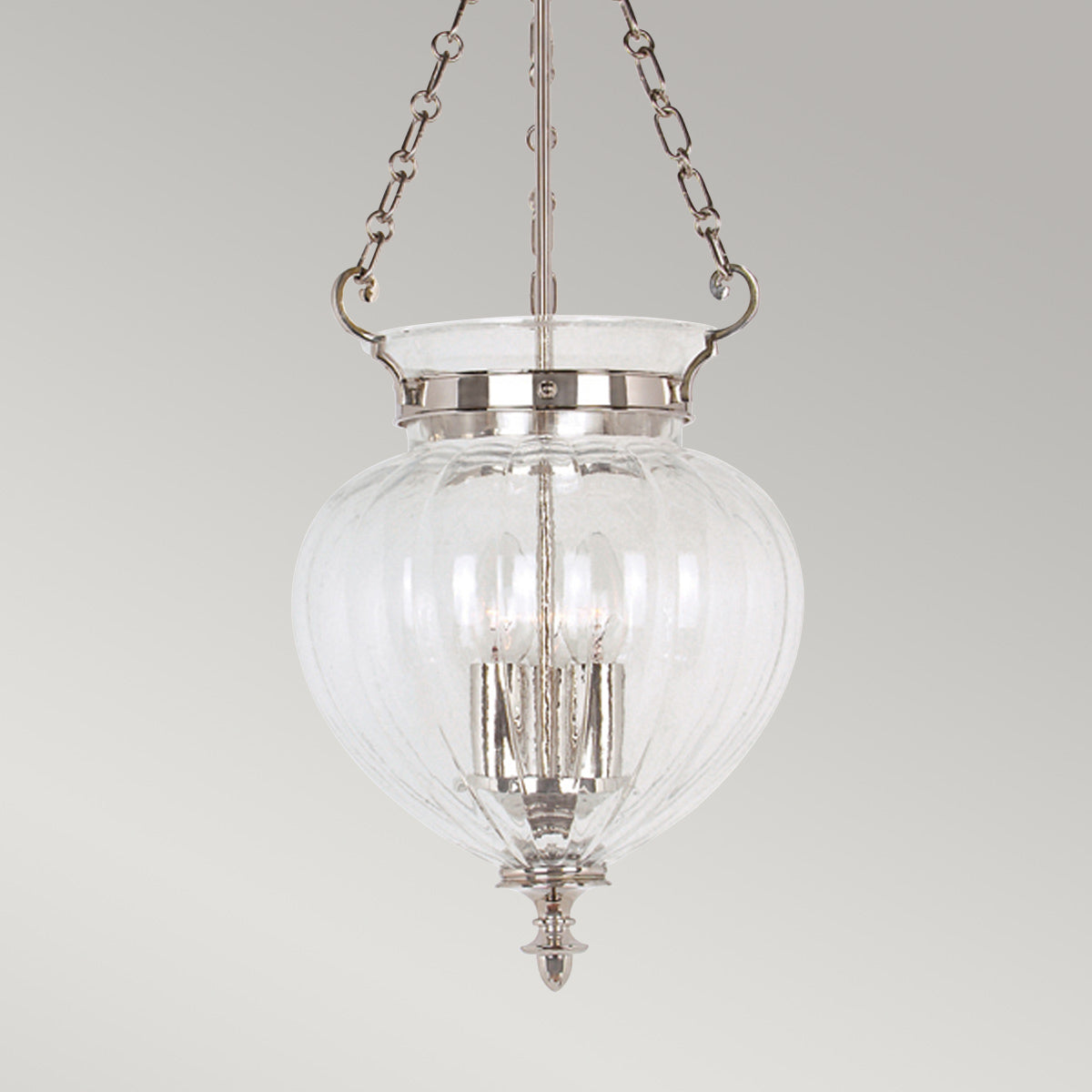 Elstead Finsbury Pendelleuchte Nickel – Detailansicht