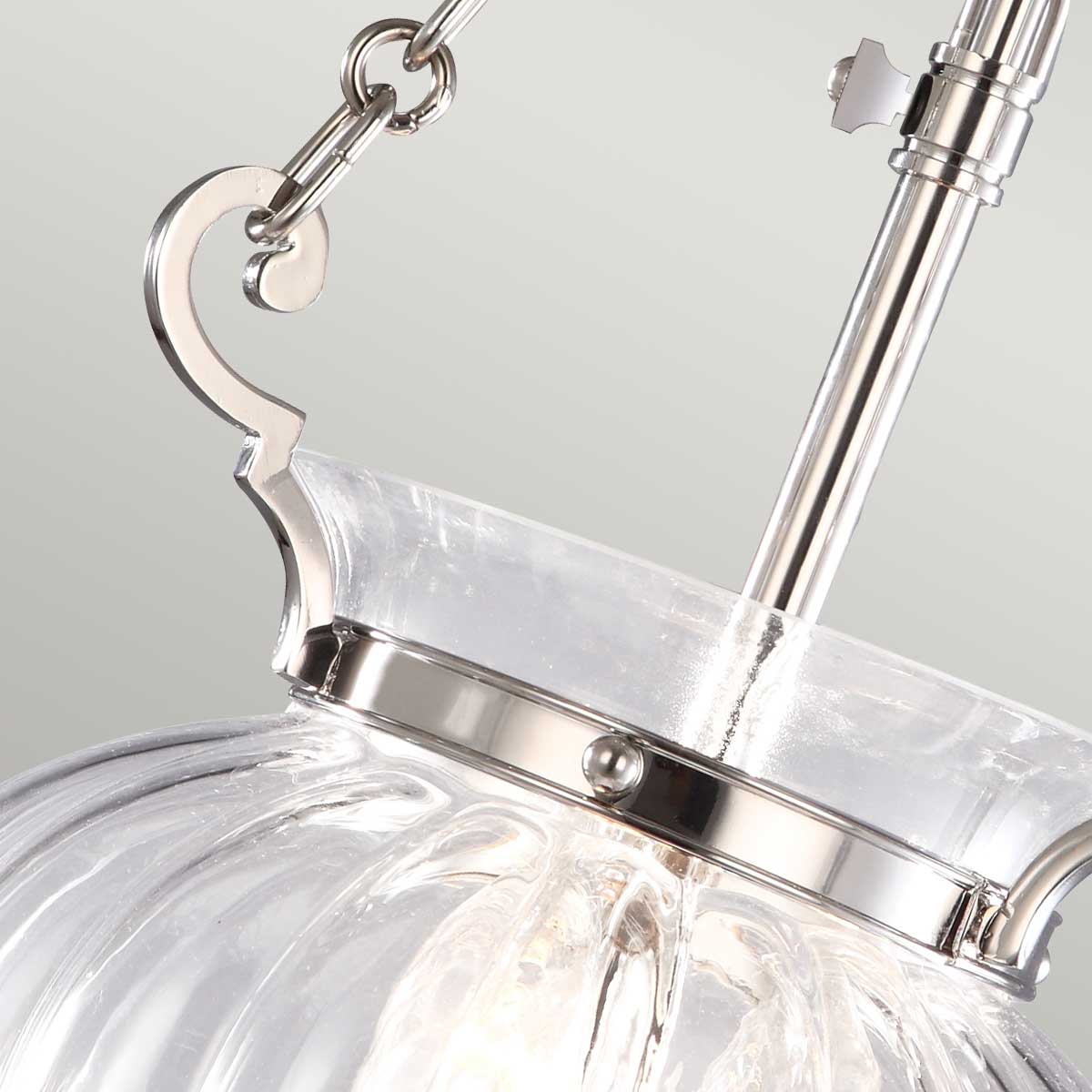 Elstead Finsbury Pendelleuchte Nickel – Detailansicht