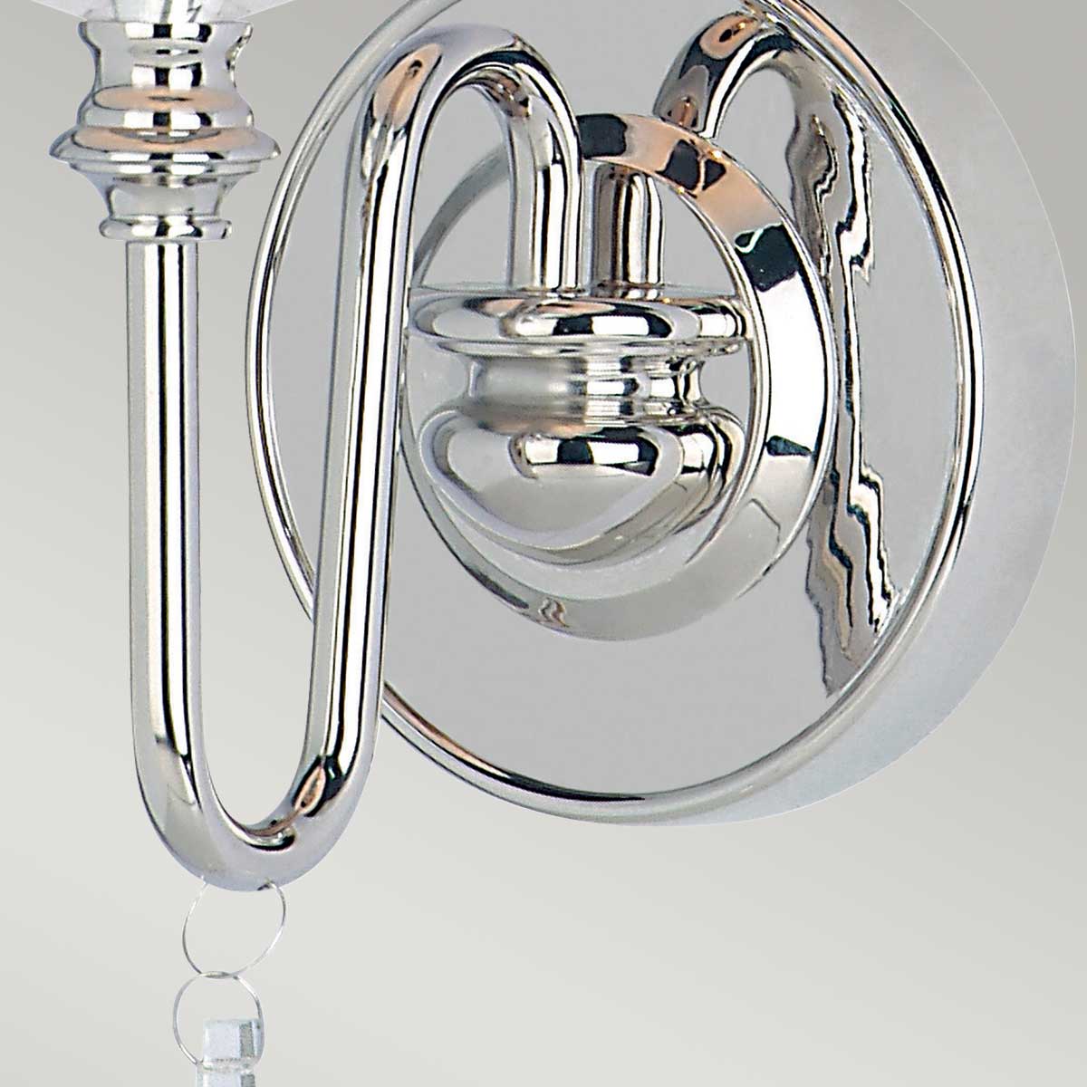 Elstead Finsbury Wandleuchte Nickel – Detailansicht