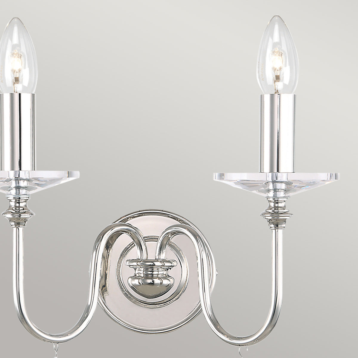 Elstead Finsbury Wandleuchte Nickel – Detailansicht