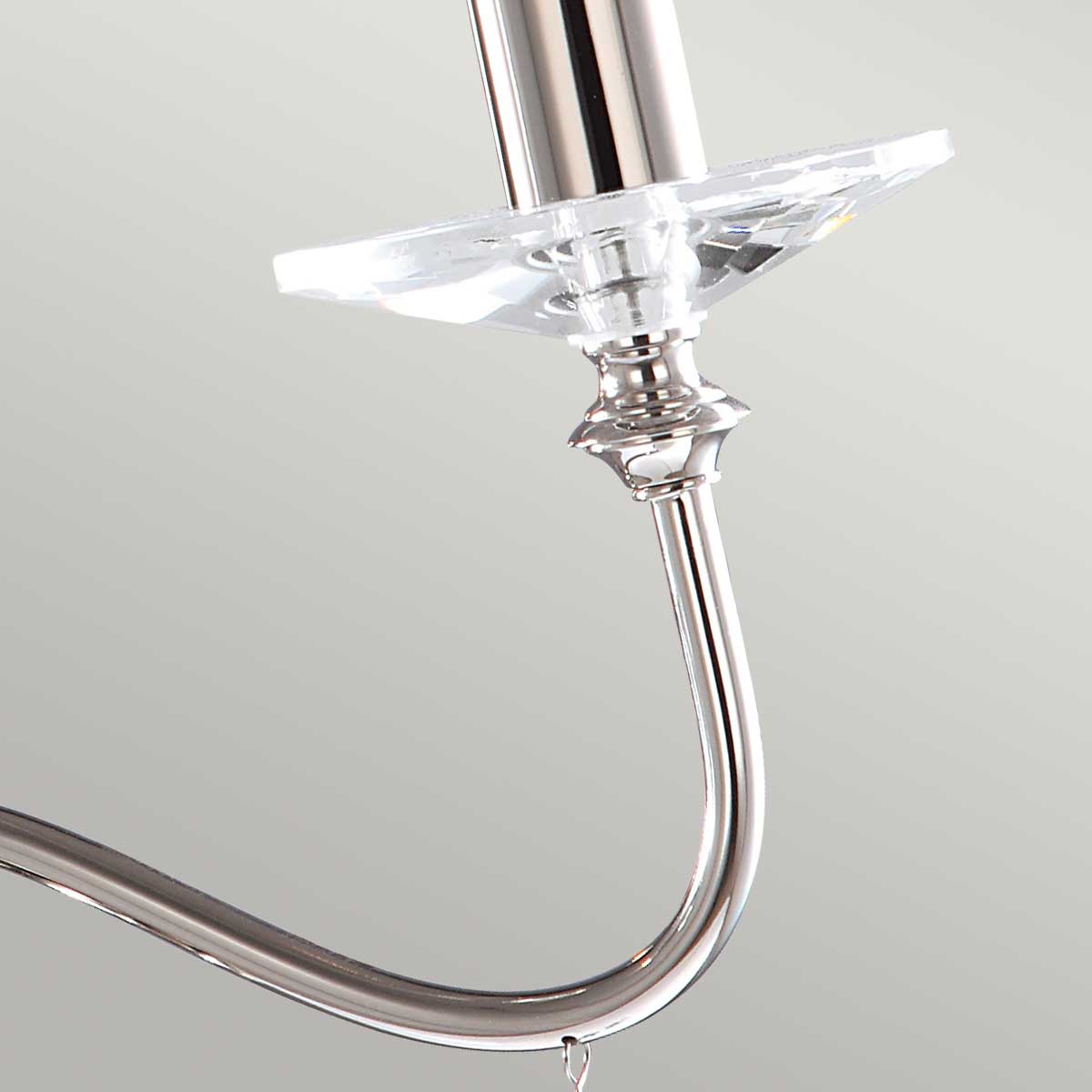 Elstead Finsbury Kronleuchter Nickel – Detailansicht