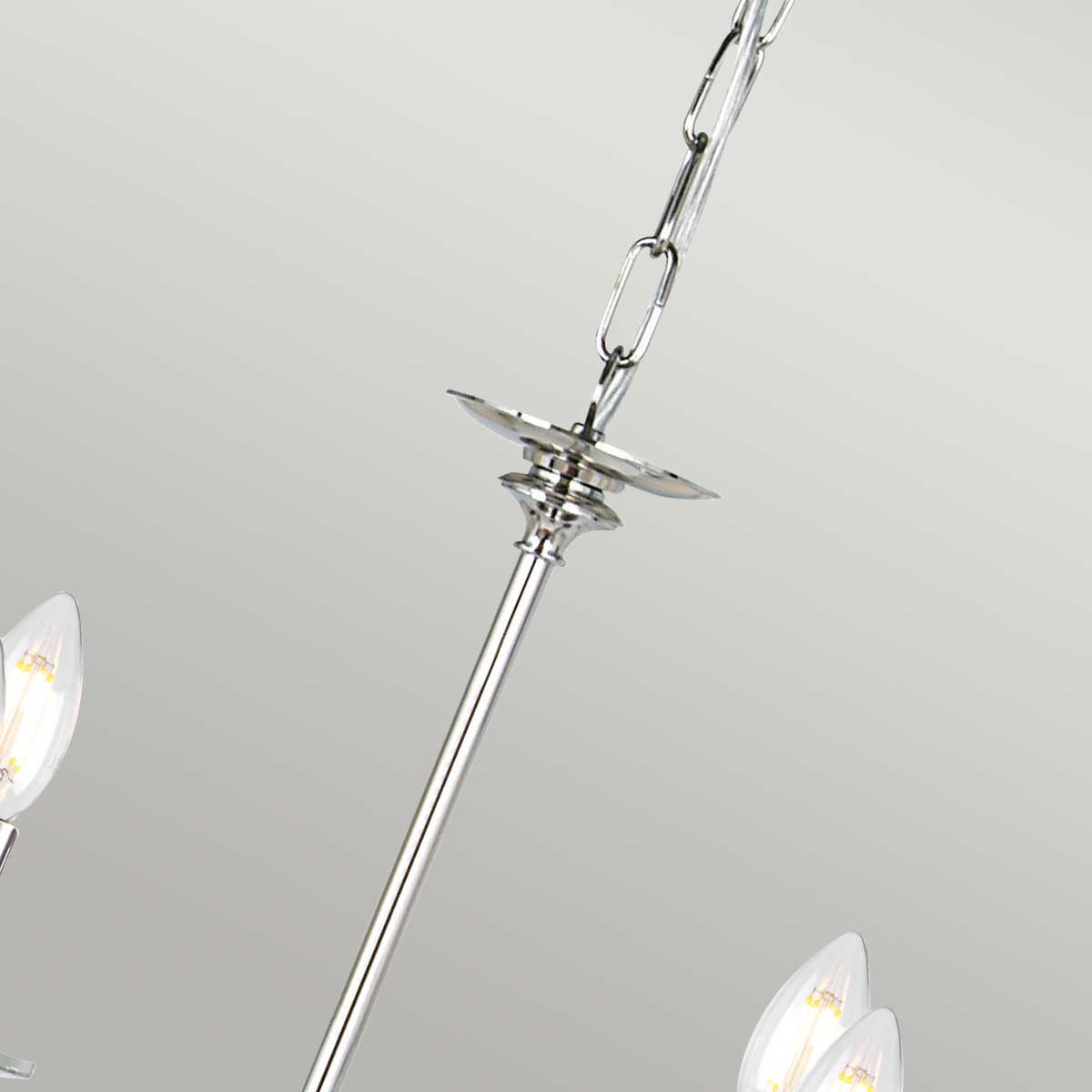 Elstead Finsbury Kronleuchter Nickel – Wohnambiente
