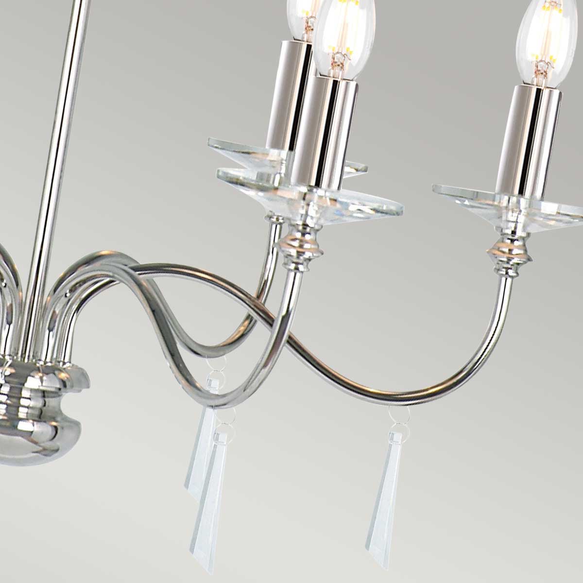 Elstead Finsbury Kronleuchter Nickel – Detailansicht 2