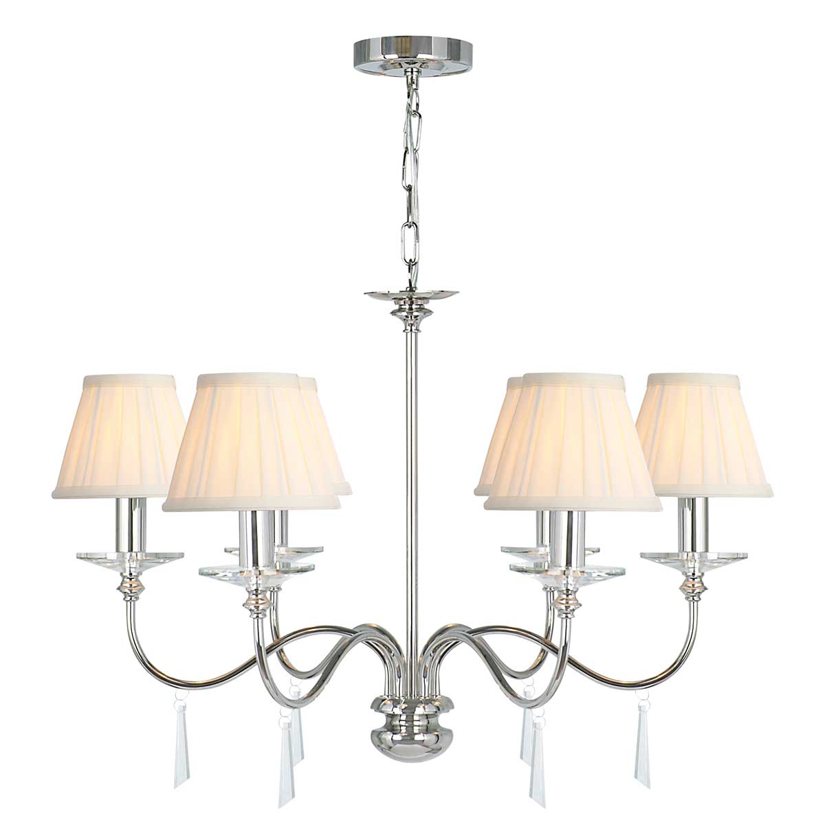Elstead Finsbury Kronleuchter Nickel – Detailansicht 4