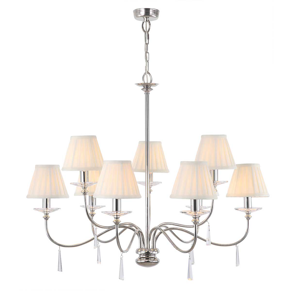 Elstead Finsbury Kronleuchter Nickel – Detailansicht 4
