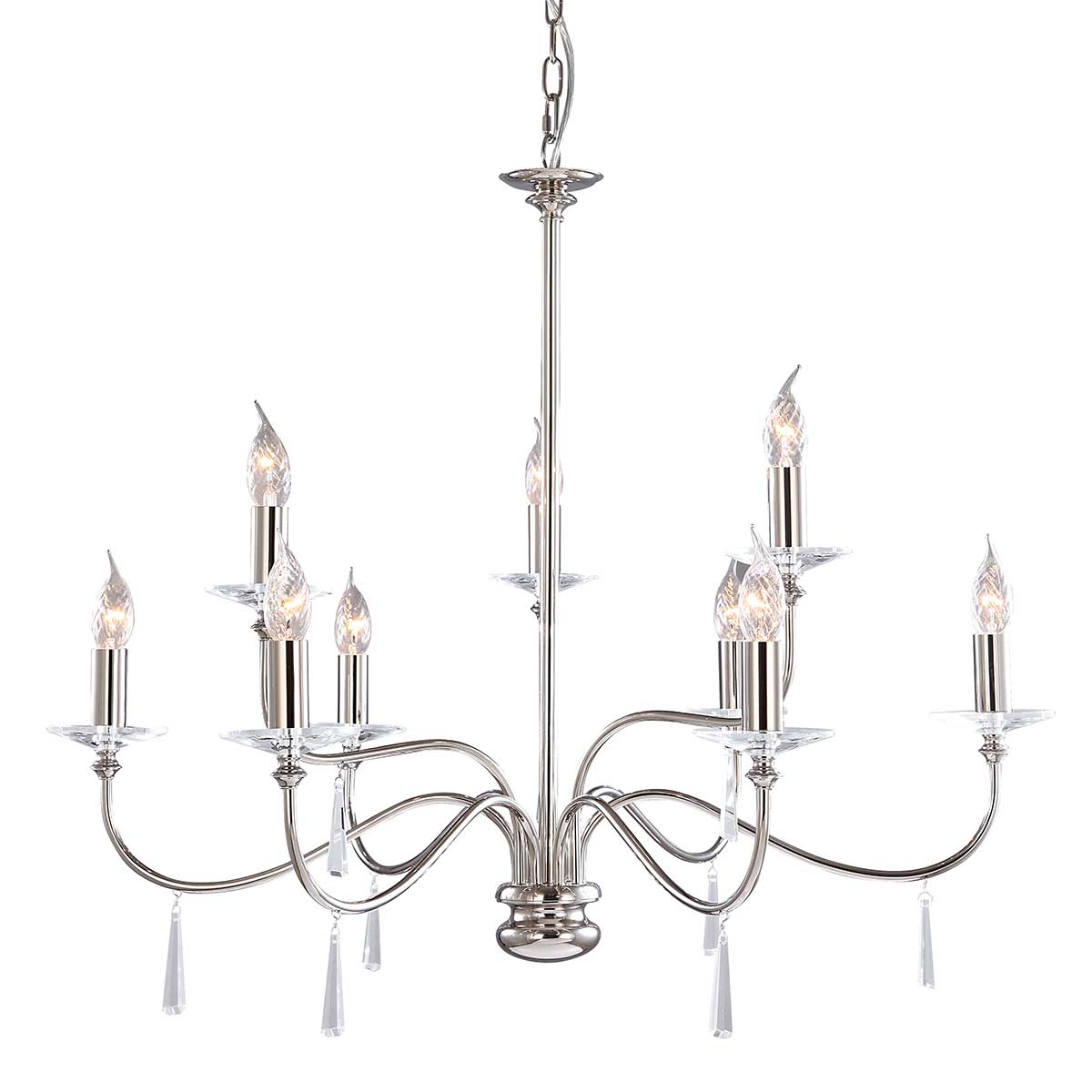Elstead Finsbury Kronleuchter Nickel