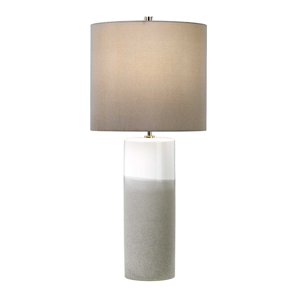Elstead Fulwell Tischlampe Weiß, Grau