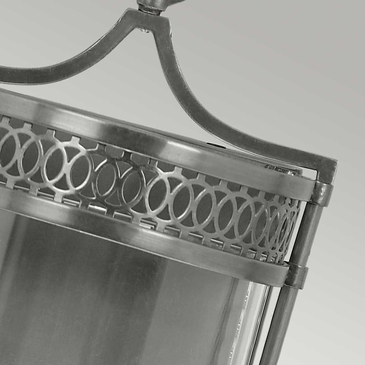 Elstead Guildhall Wandleuchte Nickel – Detailansicht