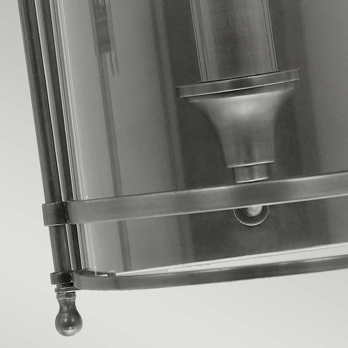 Elstead Guildhall Wandleuchte Nickel – Detailansicht 2