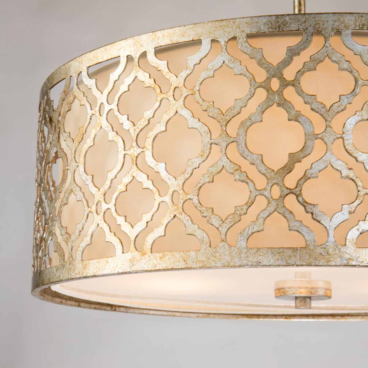 Elstead Arabella Pendelleuchte Gold, Elfenbein – Detailansicht