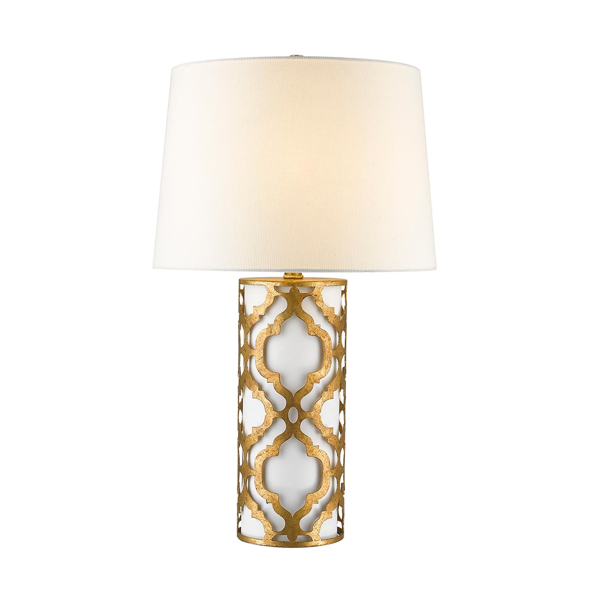 Elstead Arabella Tischlampe Gold, Elfenbein