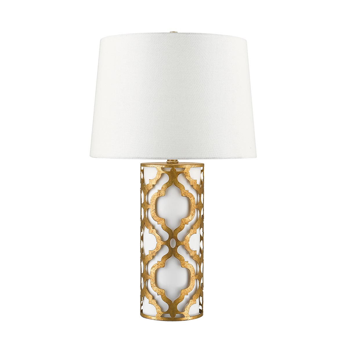 Elstead Arabella Tischlampe Gold, Elfenbein – Detailansicht