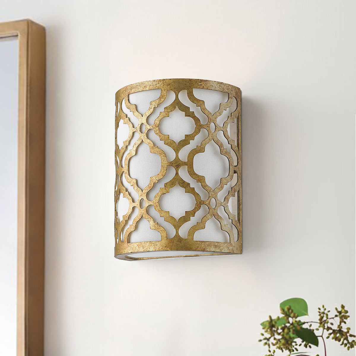 Elstead Arabella Wandleuchte Gold, Elfenbein – Detailansicht 4