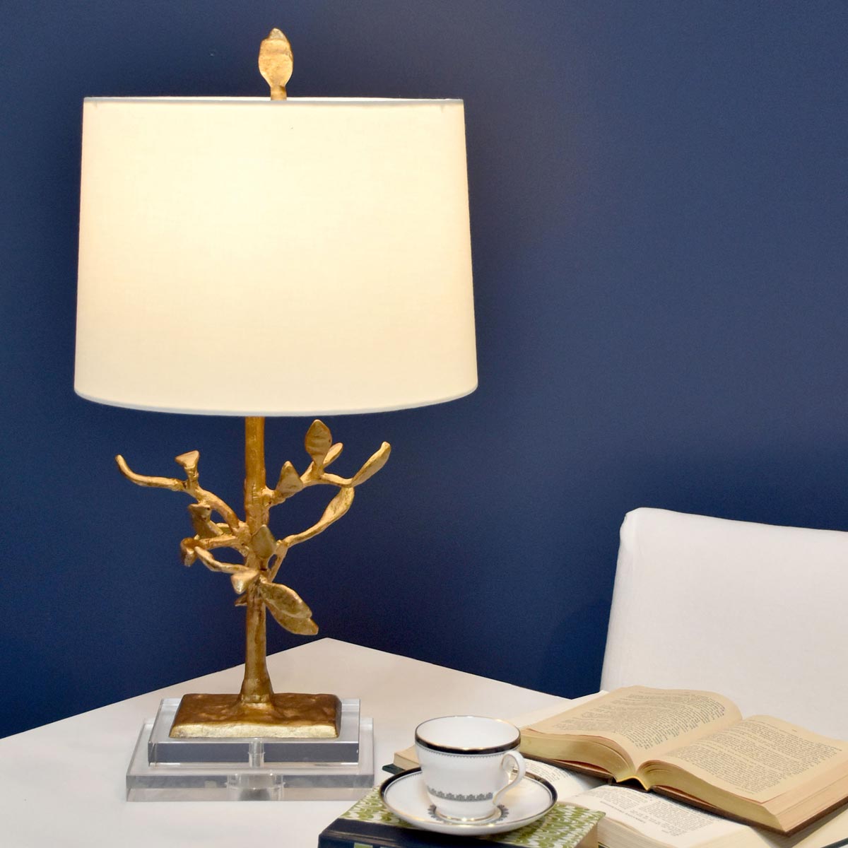 Elstead Audubon Tischlampe Gold – Wohnambiente