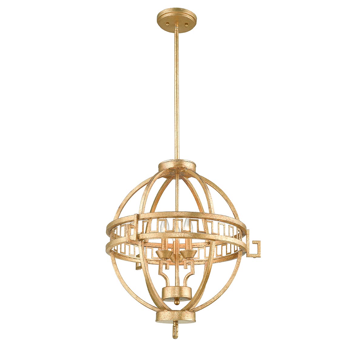 Elstead Lemuria Pendelleuchte Gold, Elfenbein