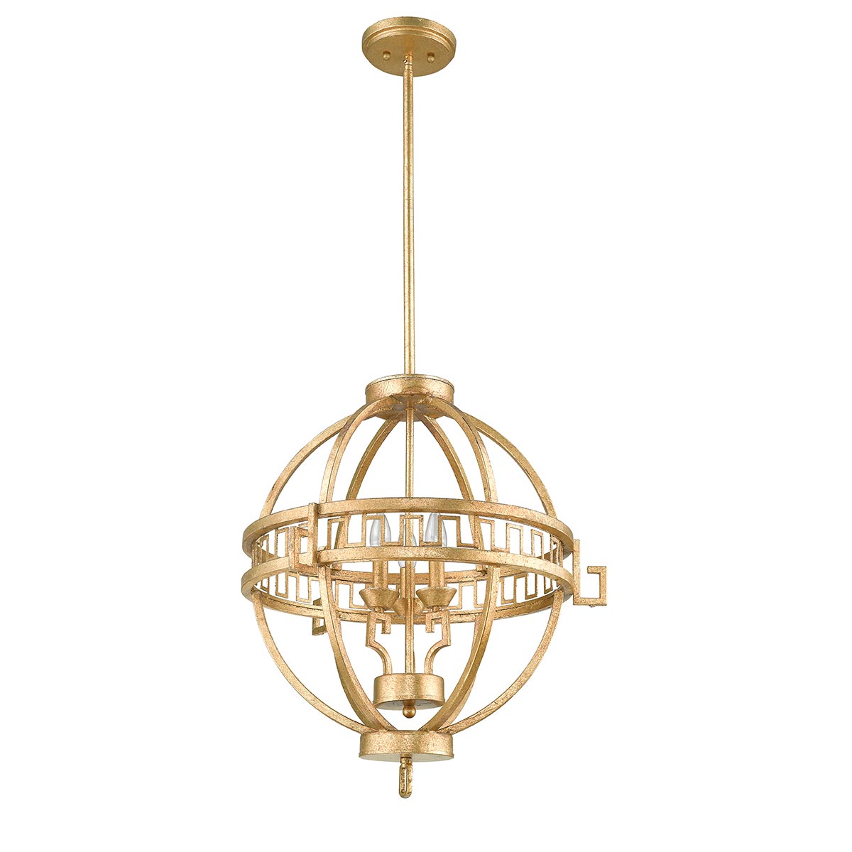 Elstead Lemuria Pendelleuchte Gold, Elfenbein – Detailansicht 4