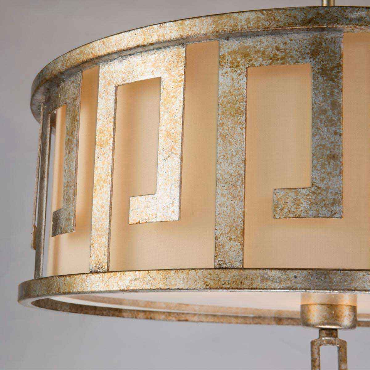 Elstead Lemuria Pendelleuchte Gold, Elfenbein – Detailansicht