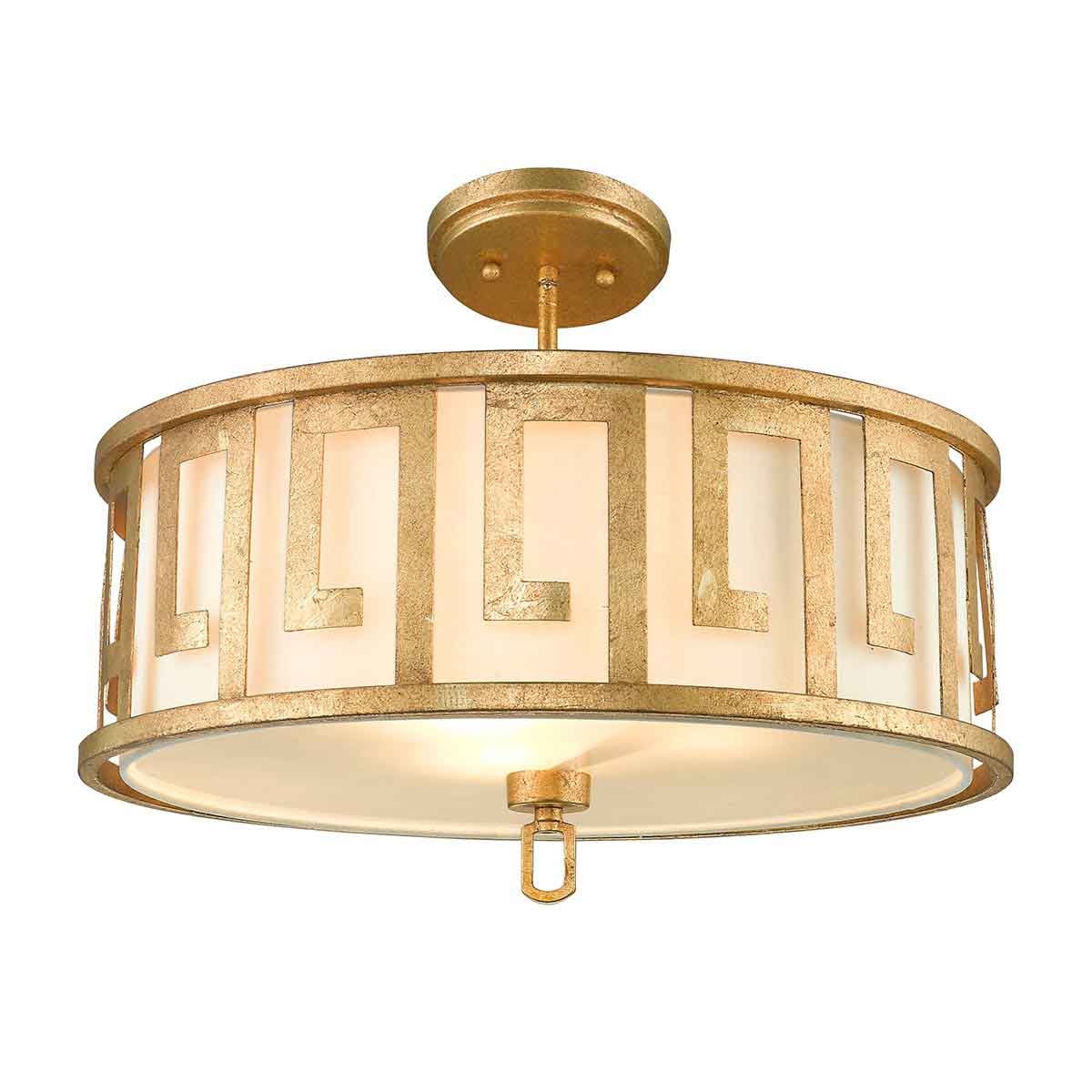 Elstead Lemuria Pendelleuchte Gold, Elfenbein – Detailansicht 5