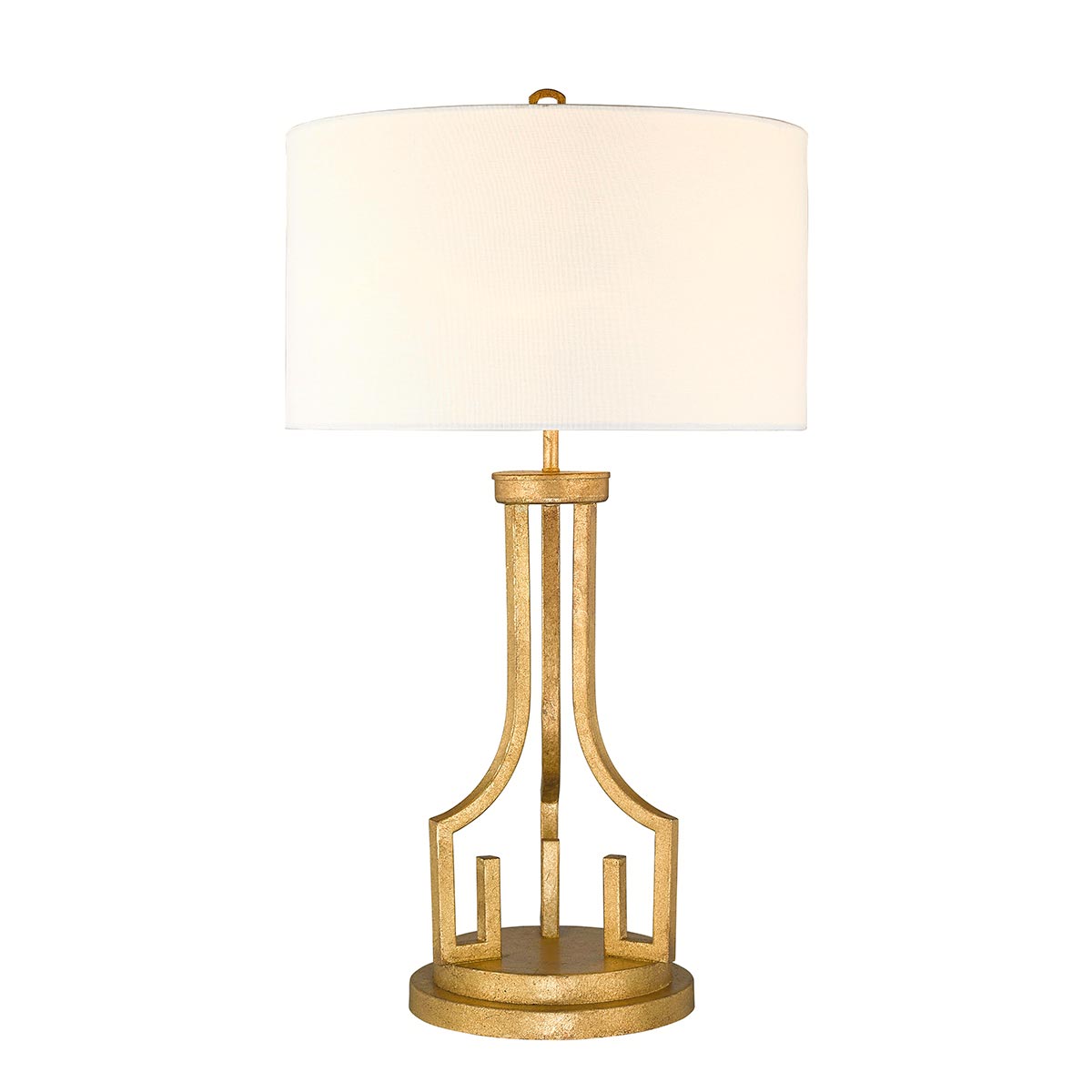 Elstead Lemuria Tischlampe Gold, Elfenbein