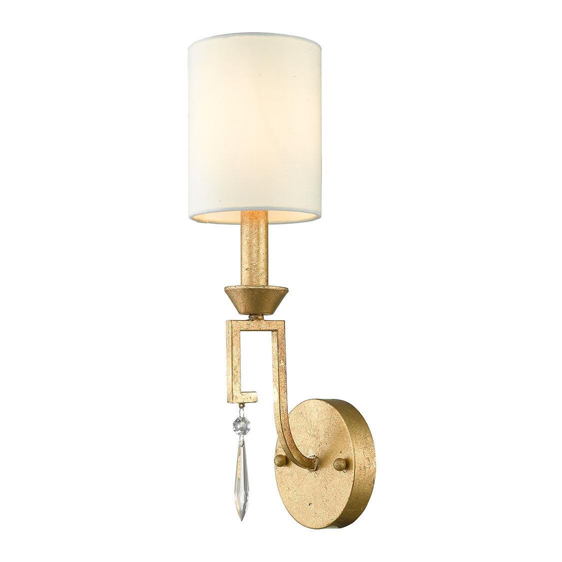 Elstead Lemuria Wandleuchte Gold, Elfenbein
