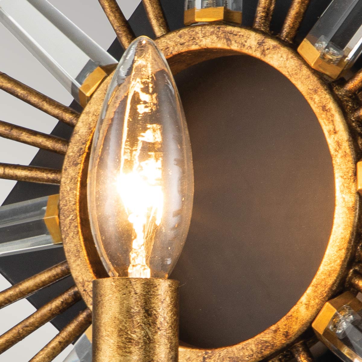 Elstead Sun Wandleuchte Gold – Wohnambiente