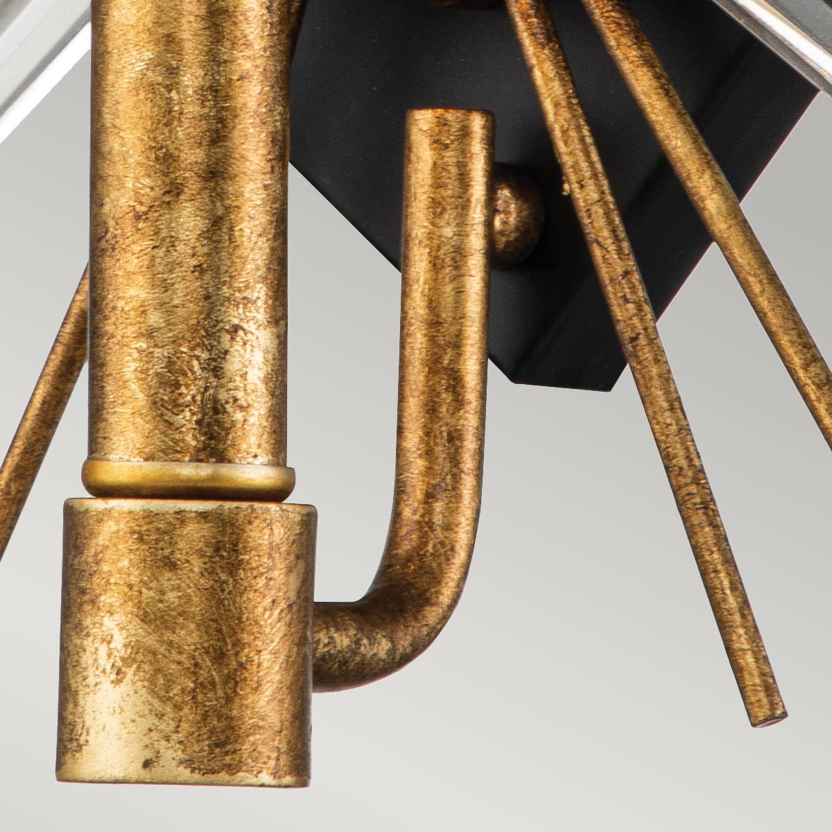 Elstead Sun Wandleuchte Gold – Detailansicht
