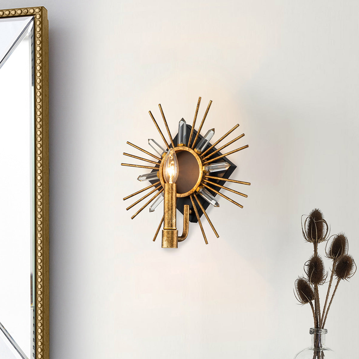 Elstead Sun Wandleuchte Gold – Detailansicht 4