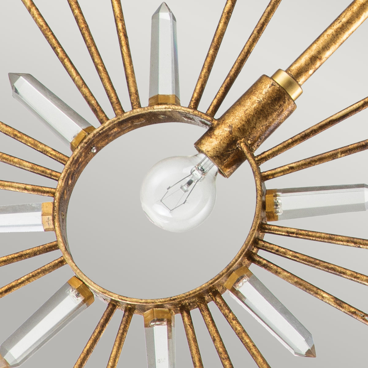Elstead Sun Pendelleuchte Gold – Detailansicht 2